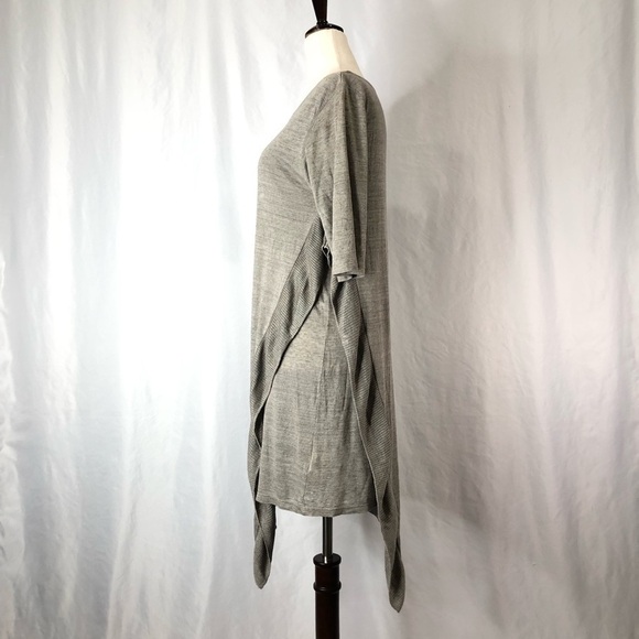 Poetry 100% linen dress with asymmetric overlay 4 - Picture 7 of 12